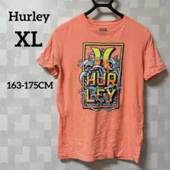 Hurley 【XL(163-175CM)】オレンジ Tシャツ 半袖 プリント