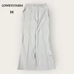 LOWRYS FARM センタープレス セミワイド パンツ カジュアル キレイめ