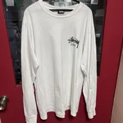 Stussy ホワイト 長袖Tシャツ M