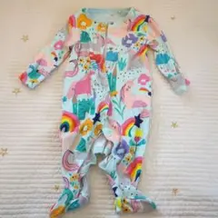 next baby カラフルロンパース　3〜6mths