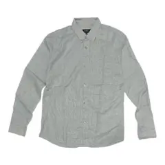 A.P.C. チェック B.D. 長袖シャツ WHITE アーペーセー