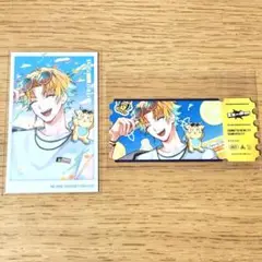 宇佐美リト 三ミ一体 ランダムチェキ&ステッカー2点セット　レア