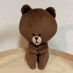 LINE ブラウン ぬいぐるみ おすわり