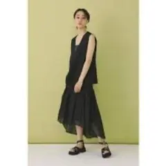 【SHEL'TTER】ボリュームロングスカート／シェルターセレクト 黒