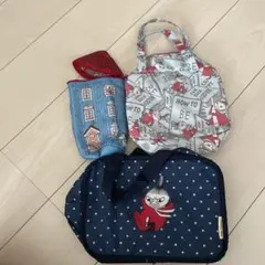 【3点セット】ムーミン リトルミィ　保温弁当袋　ペットボトルケース　保冷バッグ