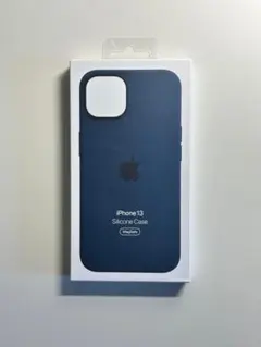 【新品】純正 iPhone 13 シリコンケース・アビスブルー②