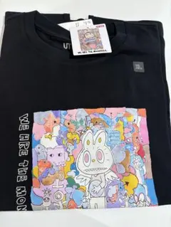 ユニクロ　ポップマート　ザ・モンスターズ　ラブブ　Tシャツ　XL ブラック