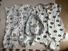 ロンパース2枚セット 60サイズ スタイ付き