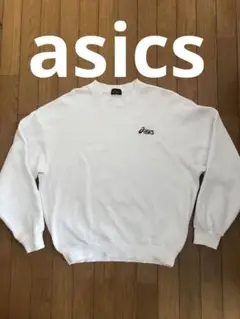 美品 90s asics ハーフジップ スウェット プルオーバー ホワイト L 2025年最新】asics カラー：ホワイト系 トレーナー・スウェット