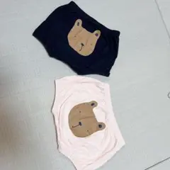 GAP クマ顔プリント パンツ 2枚セット