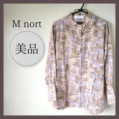 M nort　エムノート　シャツ　ブラウス　総柄　レディース　フリーサイズ
