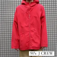 ジェイクルー フードジャケット 赤 J CREW US古着 90s ビンテージ