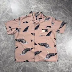 KARL HELMUT PINK HOUSE 開襟レーヨンシャツ