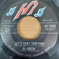 AL GREEN / LET'S STAY TOGETHER　７インチレコード