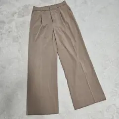 ユニクロ/UNIQLO 221-453463 タックワイドパンツ【L】