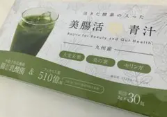 美腸活青汁 九州産 大麦若葉 桑の葉 モリンガ 30包 新品未開封