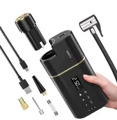 電動エアーコンプレッサー6000mAH 自動空気入れエアーポンプ