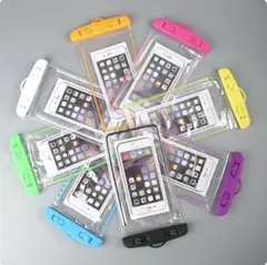 新品　スマホ防水ケース　防水カバー　完全防水　黄色