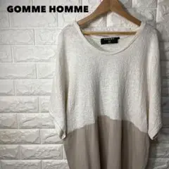 GOMME HOMME ゴムオム　異素材切替Tシャツ