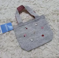 ファミリア　刺繍ミニバッグ　小物入れ