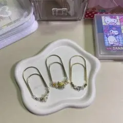 大きめ可愛い ペーパークリップ バインダー貯金 c11