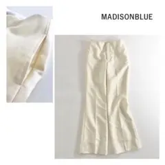 19j9 MADISON BLUE ウールフレアスラックス アイボリー 0