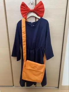 ジブリ　キキ　衣装　ネイビー ワンピース セット