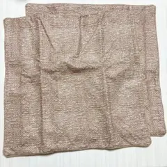 OSVINO クッションカバー ブラウン 2枚セット 50X50cm