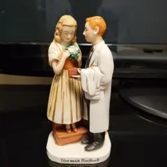 ノーマンロックウェル 陶器人形