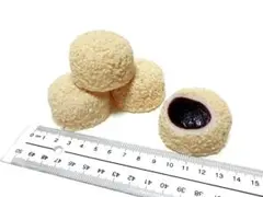 【食品サンプル】胡麻団子4個セット（白ゴマ）