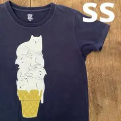 graniph グラニフ ミャオルティング ヘンスヴェリム 半袖 ネコ ss 黒