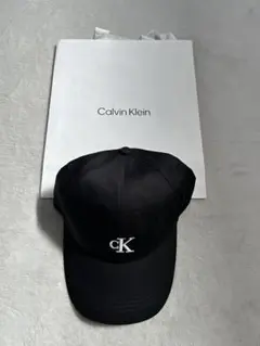 【新品未使用】Calvin Klein ブラック ベースボールキャップ