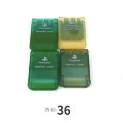 【動作OK】 SONY PS1 メモリーカード 4個 セット 25-08-36