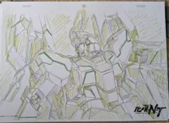 舞い降りたユニコーン 原画一点物 2025年最新】ガンダムuc 複製原画の人気アイテム - メルカリ