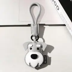 シュナウザー バッグチャーム グレー アクセサリー 犬 わんちゃん