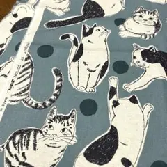 【綿麻キャンバス】ねこ 猫 ネコ‼️約110×60cm