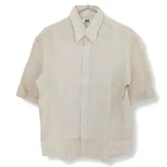 UNIQLO　プレミアムリネンワイドフィットシャツ　半袖　М　　07-14