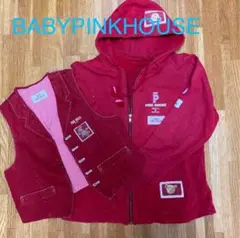 BABYPINKHOUSEベストu0026パーカーセット