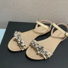 ミュウミュウビジューサンダル