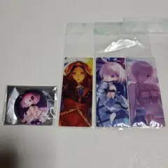 fate FGO マシュ　最終再臨展　編成画面風カード　缶バッジ