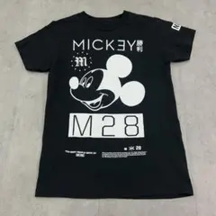 ディズニー　ミッキー　勝利　M28　トップス　Tシャツ　古着　ブラック　黒　S
