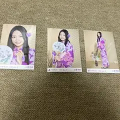乃木坂46 生写真 浴衣2025 海邉朱莉 3種コンプ - メルカリ