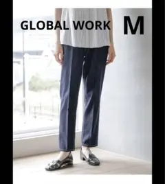 新品タグ付き【M】GLOBAL WORK GOODデニムテーパードパンツ