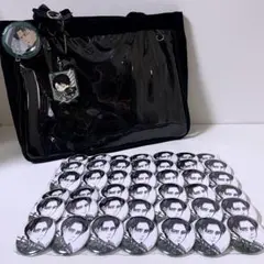 ⚠️今月限定出品　進撃の巨人　リヴァイ　原作ホログラム缶バッジ　A4痛バックセット