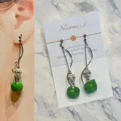 【1点限り】青りんごイヤリング ピアス Mrs. GREEN APPLE