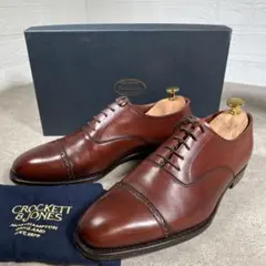 CROCKETTu0026JONES クロケット 革靴 ストレート ブラウン 高級