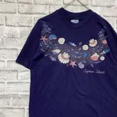 USA製90sヴィンテージTシャツ！シングルステッチ　パープル半袖古着　M18