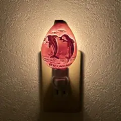 夜光貝の豆電気　イルカ　足元ランプ