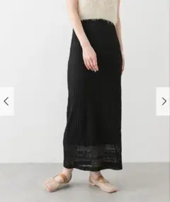 【美品】SENSE OF PLACE レースプリーツスカート