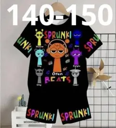 スプランキーキャラクター　Tシャツ　ショットパンツ　セットアップ140-150G